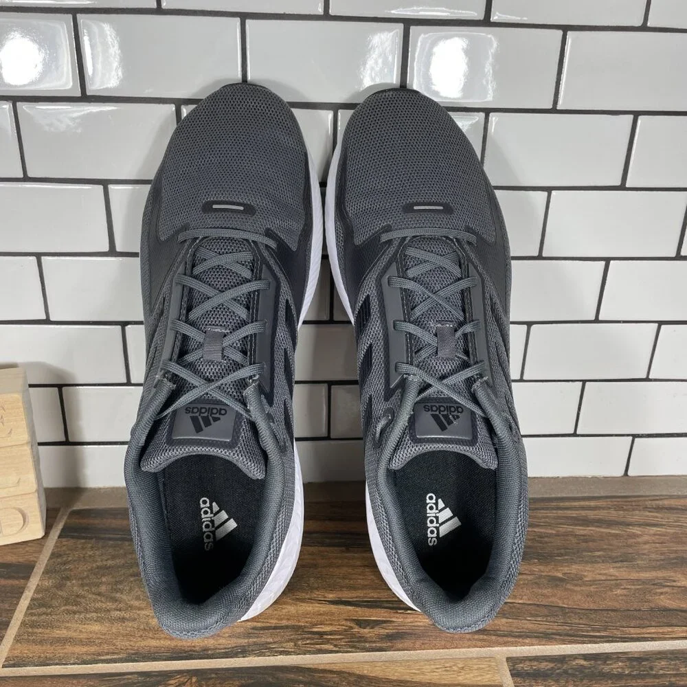 adidas Runfalcon 2.0 Mens Size 13 Running Shoes Gray Athletic Trainers Sneakers - Picture 7 of 16